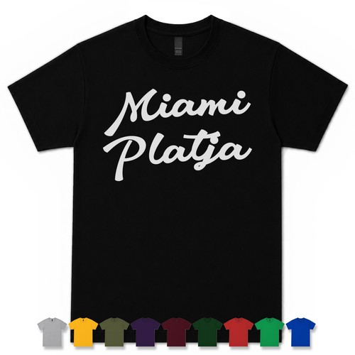 Maglietta miami platja - platja, retro