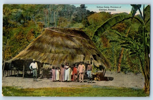 Cartolina panama campo indiano - campo,