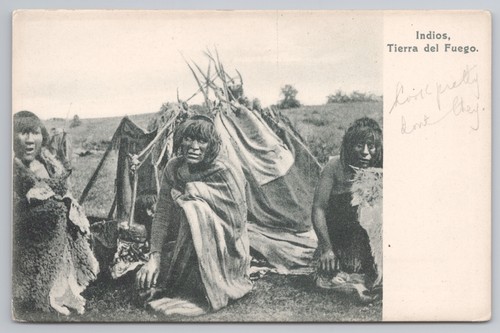 Postcard antique indios tierra - antique,