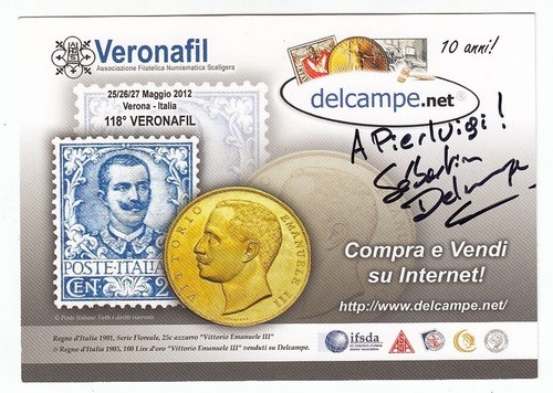 Cartolina autografo sebastien - cartolina,